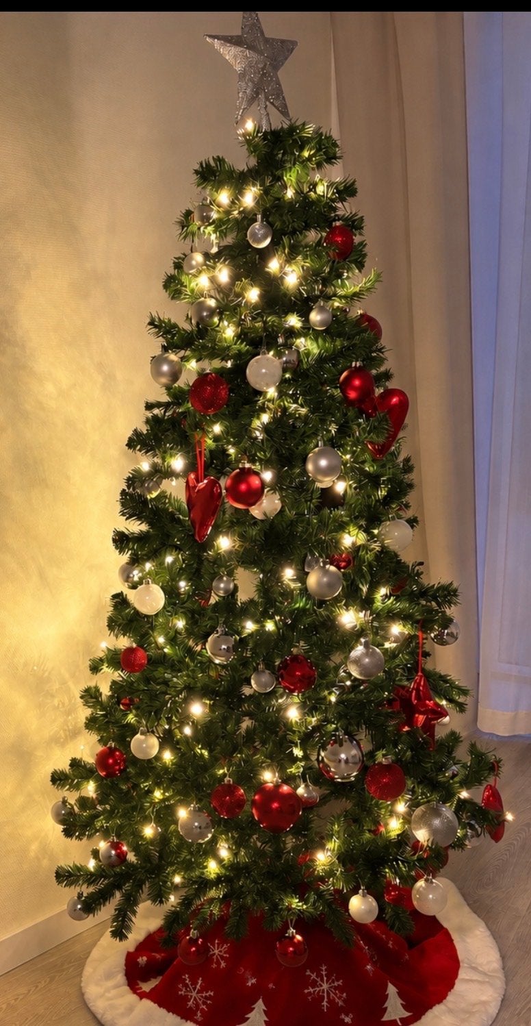 Kunstkerstboom met led lampjes erin, Diversen, Ophalen, Zo goed als nieuw