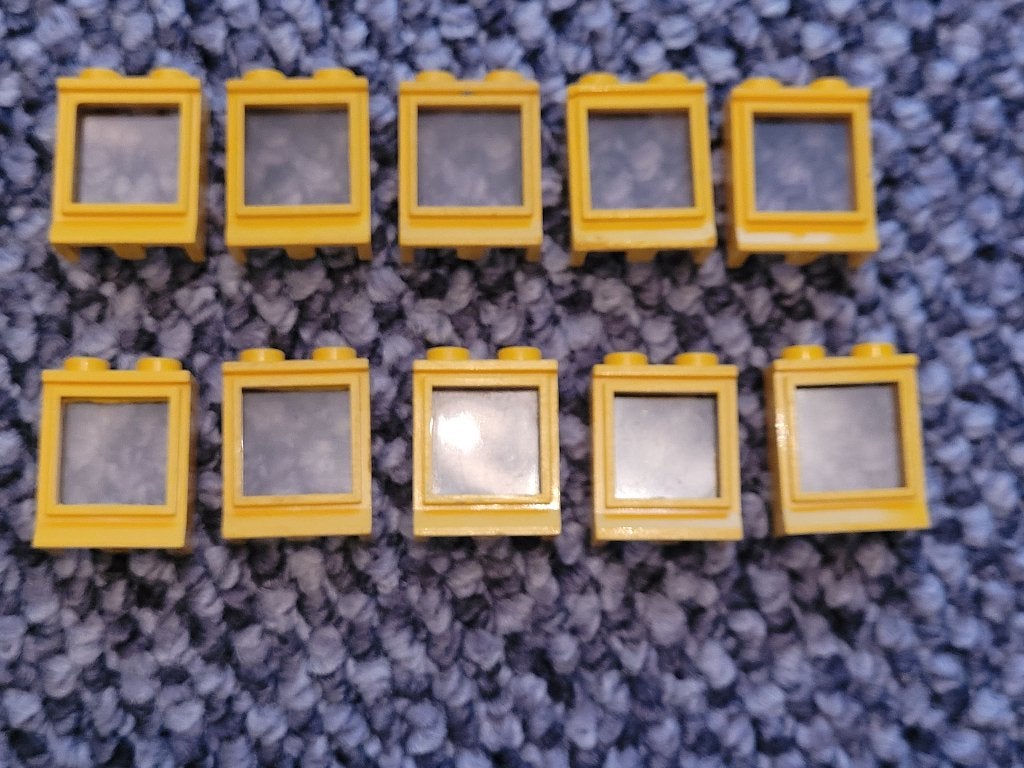 Partij T26=10x Lego trein ramen (Meerdere setjes), Lego, Lego, Gebruikt, Lego