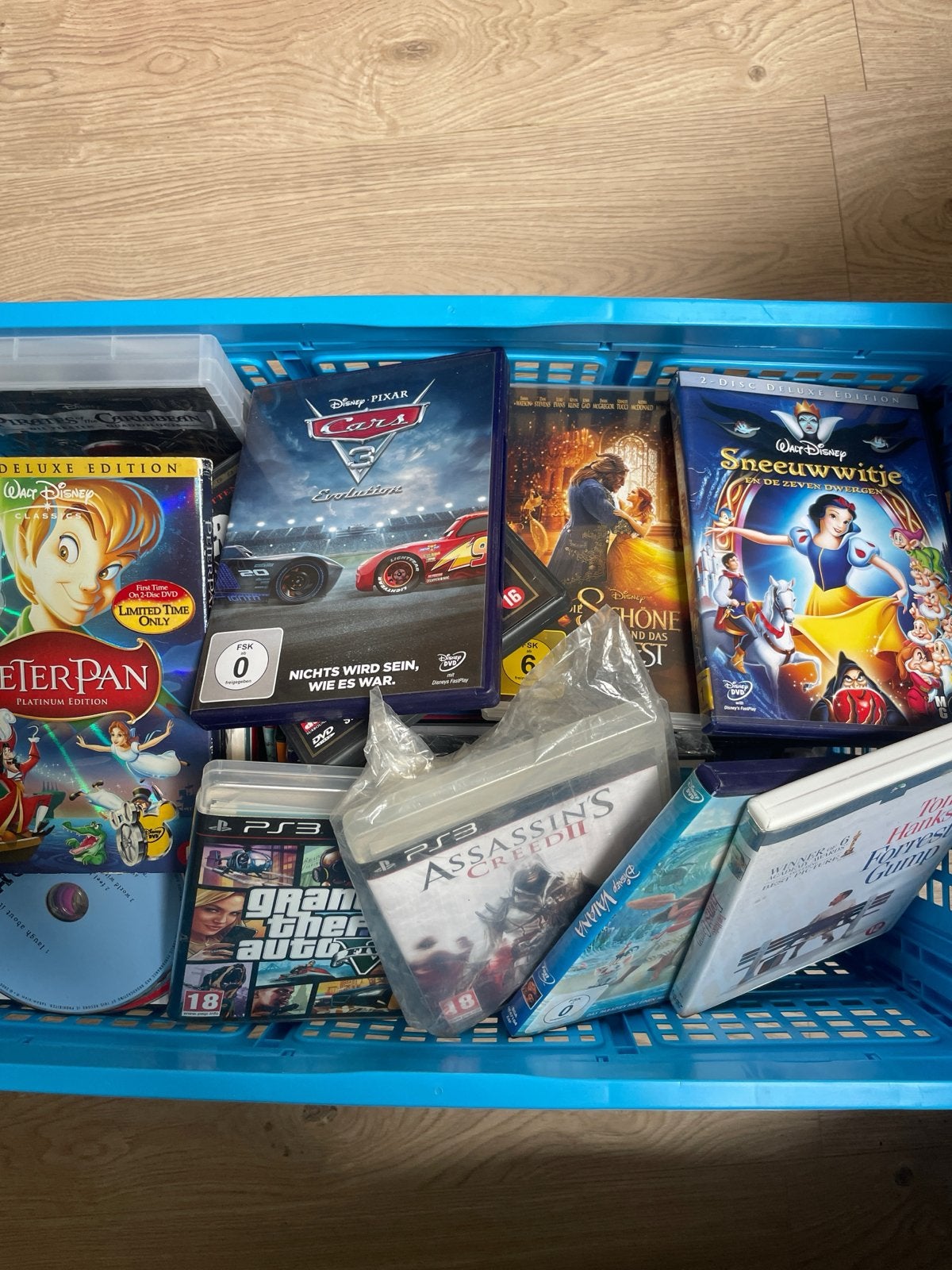 Grote collectie diverse films en games (DVD/Blu-ray/PS3), Gebruikt, Animatie, Verzamelbox, Alle leeftijden