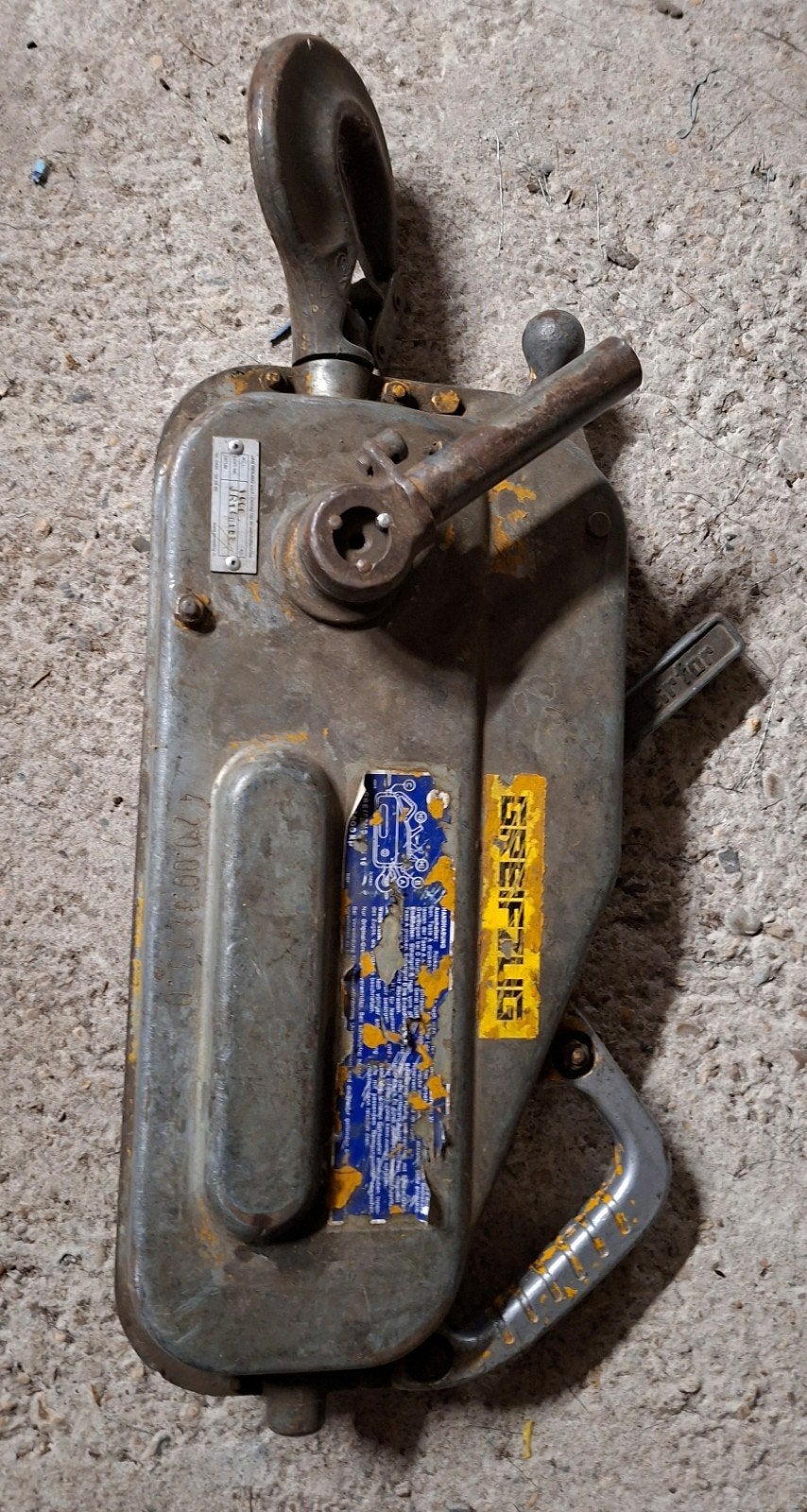 Tirfor lier met staalkabel - 1600 kg, Ophalen, Gebruikt, Handmatig