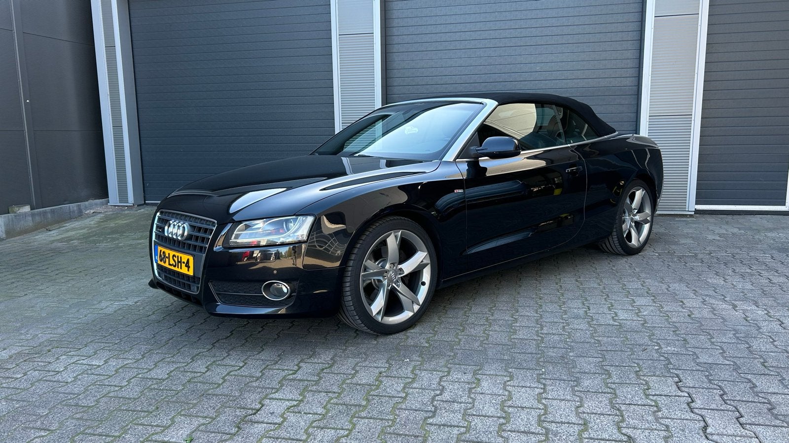 Audi A5 2.0 Tfsi Cabrio Quattro S-Line Automaat, Auto's, Zwart, 4 cilinders, 4 stoelen, Zwart