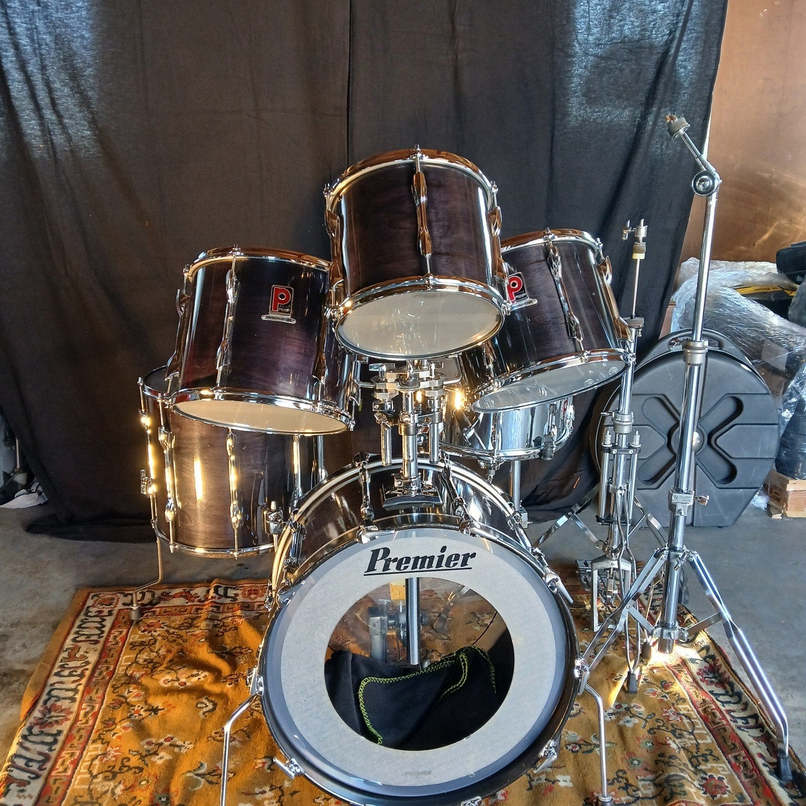 Premier Resonator Drumstel (1979-1980) - Diep Paars-Blauw, Muziek en Instrumenten, Ophalen, Gebruikt