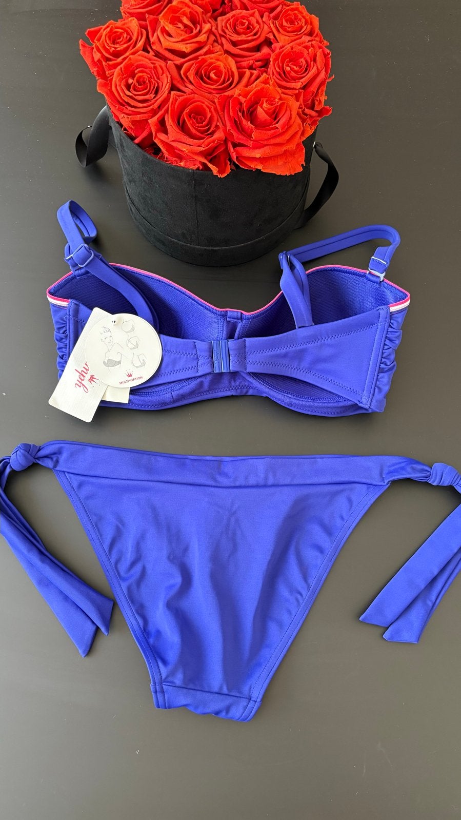 Triumph bikini 36C of 36D met slipje XS/S, Verzenden, Nieuw, Blauw, Bikini