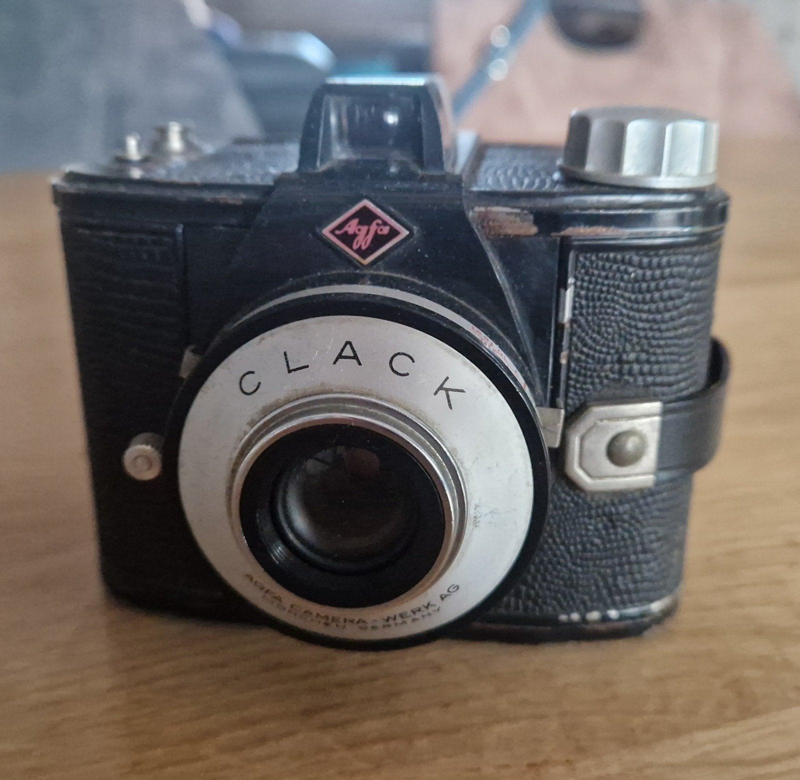 Agfa Clack camera, analoge Boxcamera, Audio, Tv en Foto, Fotocamera's Analoog, Ophalen of Verzenden, Gebruikt, Compact, Overige Merken