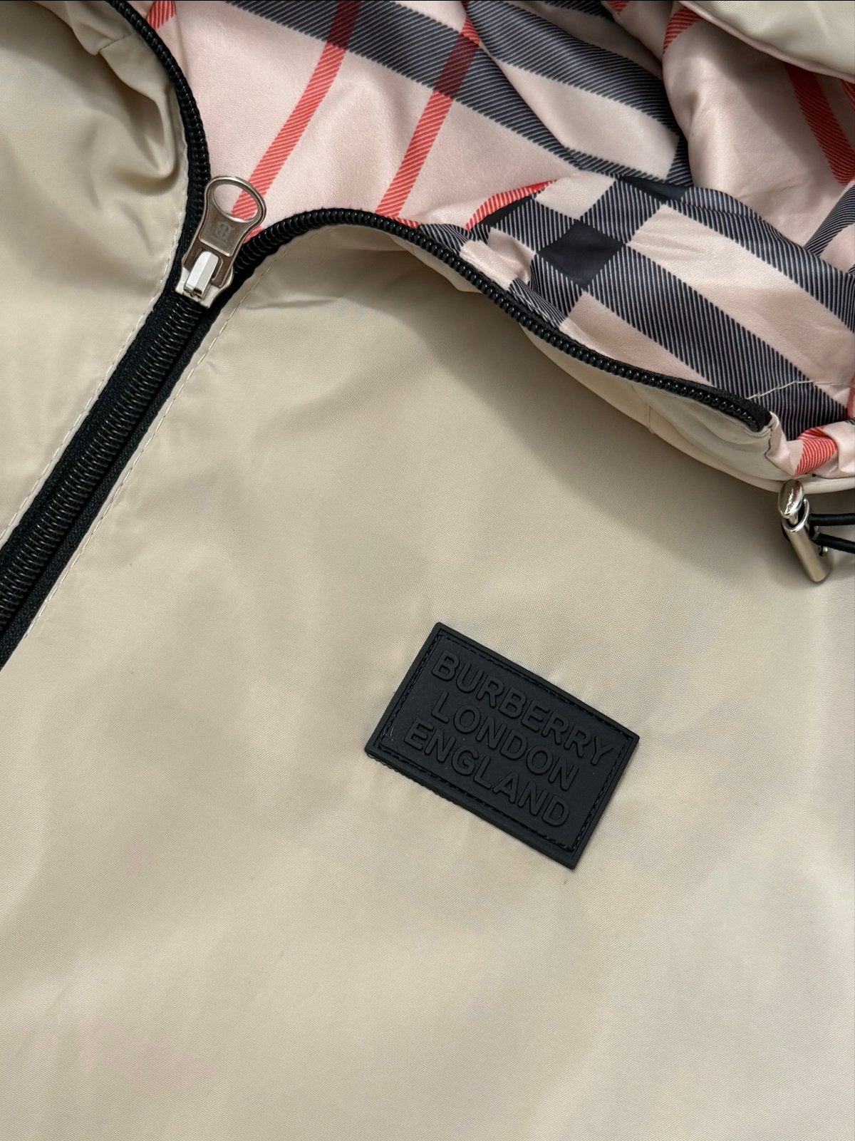 Burberry dubbelzijdige zomerjas, Verzenden, Zo goed als nieuw, Maat 36 (S), Beige