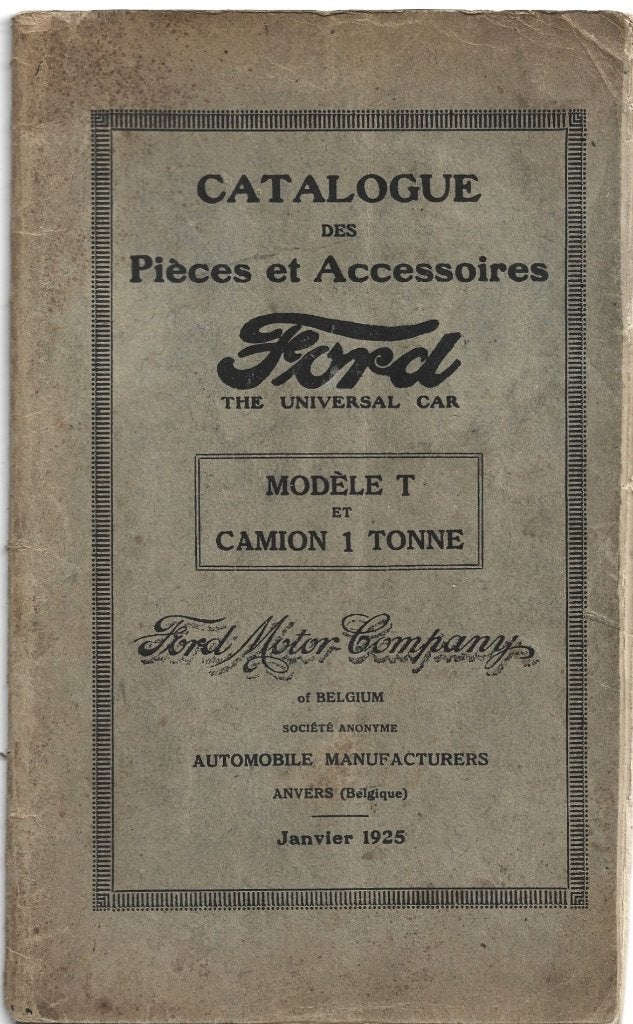 Ford T catalogue pieces onderdelenboek 1925 (A1440), Verzenden