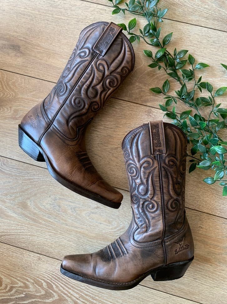 Joe Sanchez cowboylaarzen 41 western boots bohemian laarzen, Hoge laarzen, -, Ophalen of Verzenden, Zo goed als nieuw