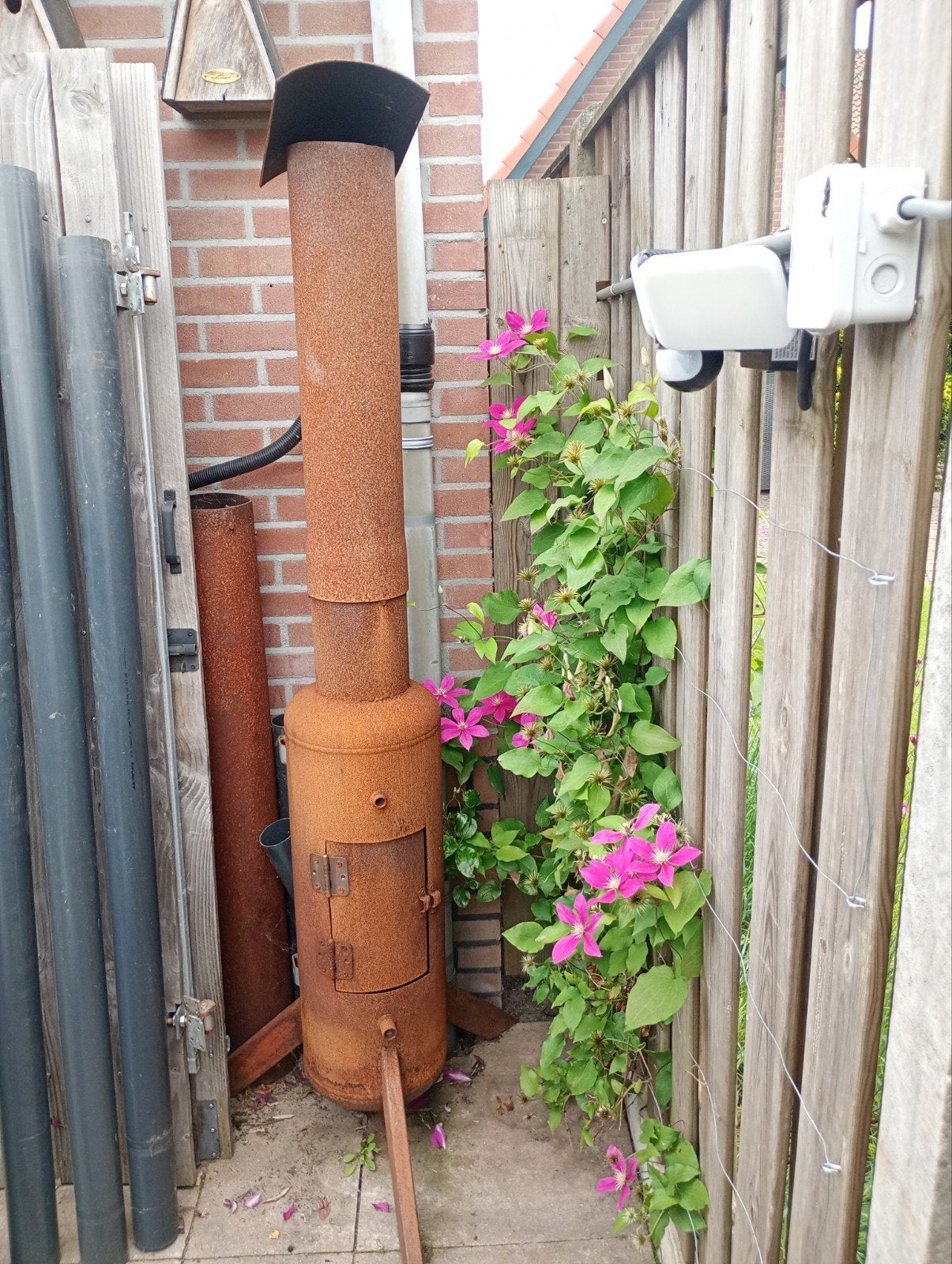 Tuin kachel, Ophalen