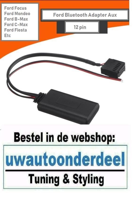 Bluetooth Streaming Adapter Aux Focus Fiesta Voor Ford, A.parts@hotmail.nl, Trasmolenlaan 12 3447 GZ Woerden, Verzenden, Nieuw