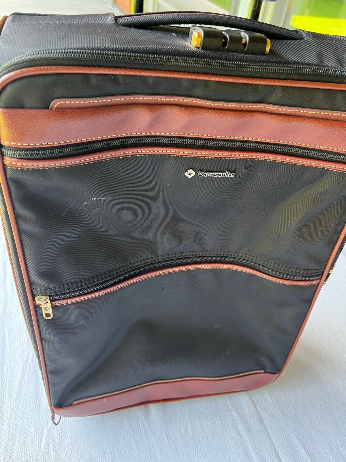 Samsonite stoffen koffer - 37x52x16cm, Ophalen, 30 cm of meer, Gebruikt, Zwart