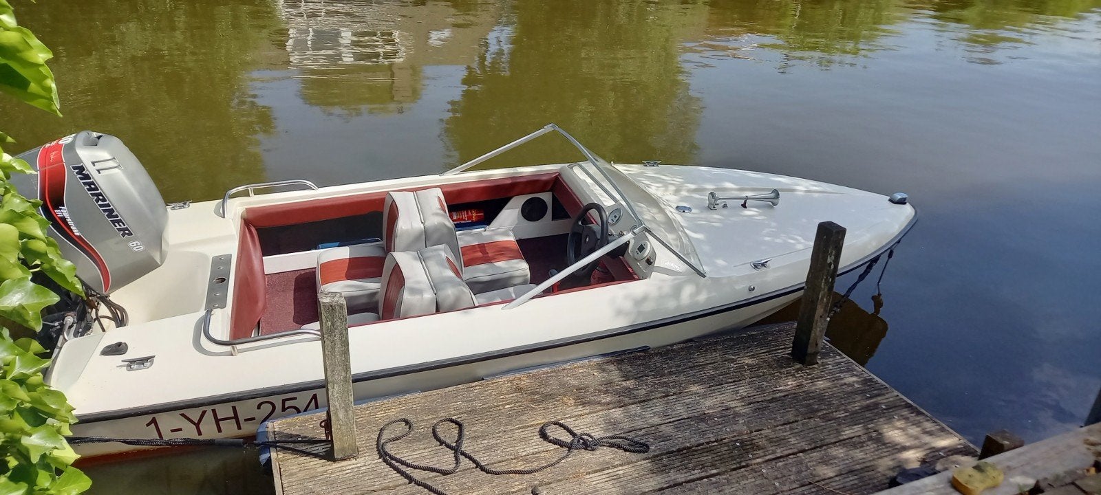 Fletcher arrowflyt 14 speedboot met 60pk mariner efi 4 takt, Ophalen, Gebruikt, Viertaktmotor, Minder dan 70 pk