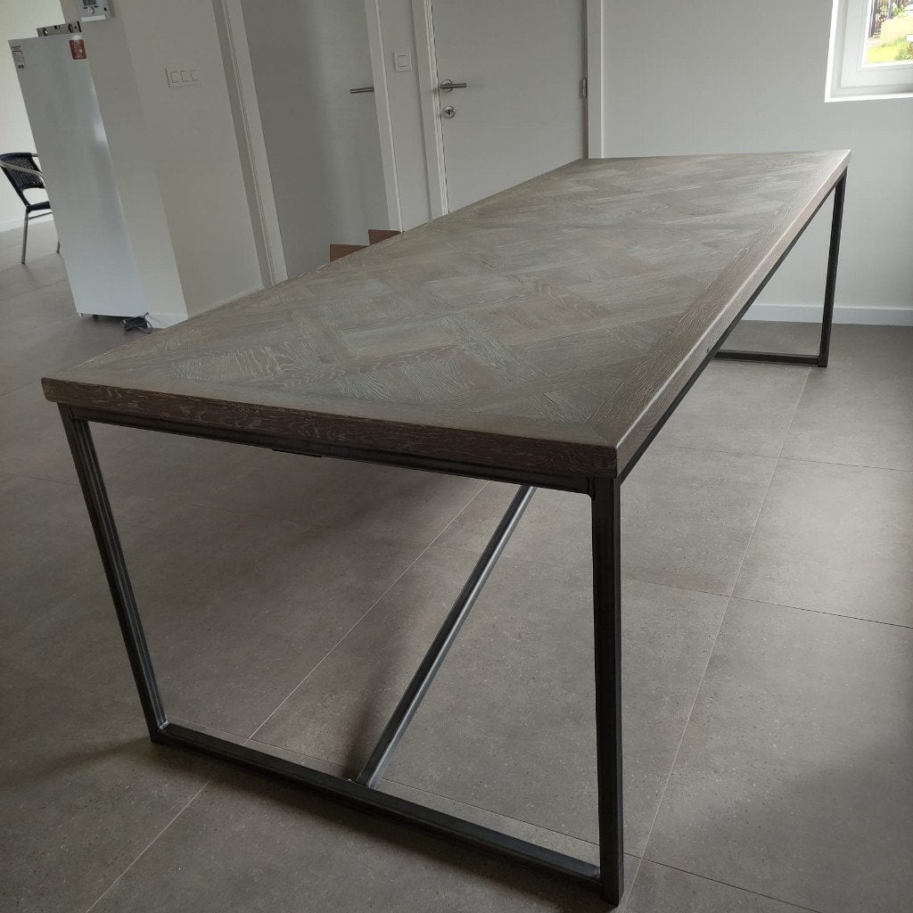 Nieuwe eiken eettafel Annecy – 260 x 100 cm, 100 tot 150 cm, Eikenhout, Ophalen of Verzenden, Vijf personen of meer