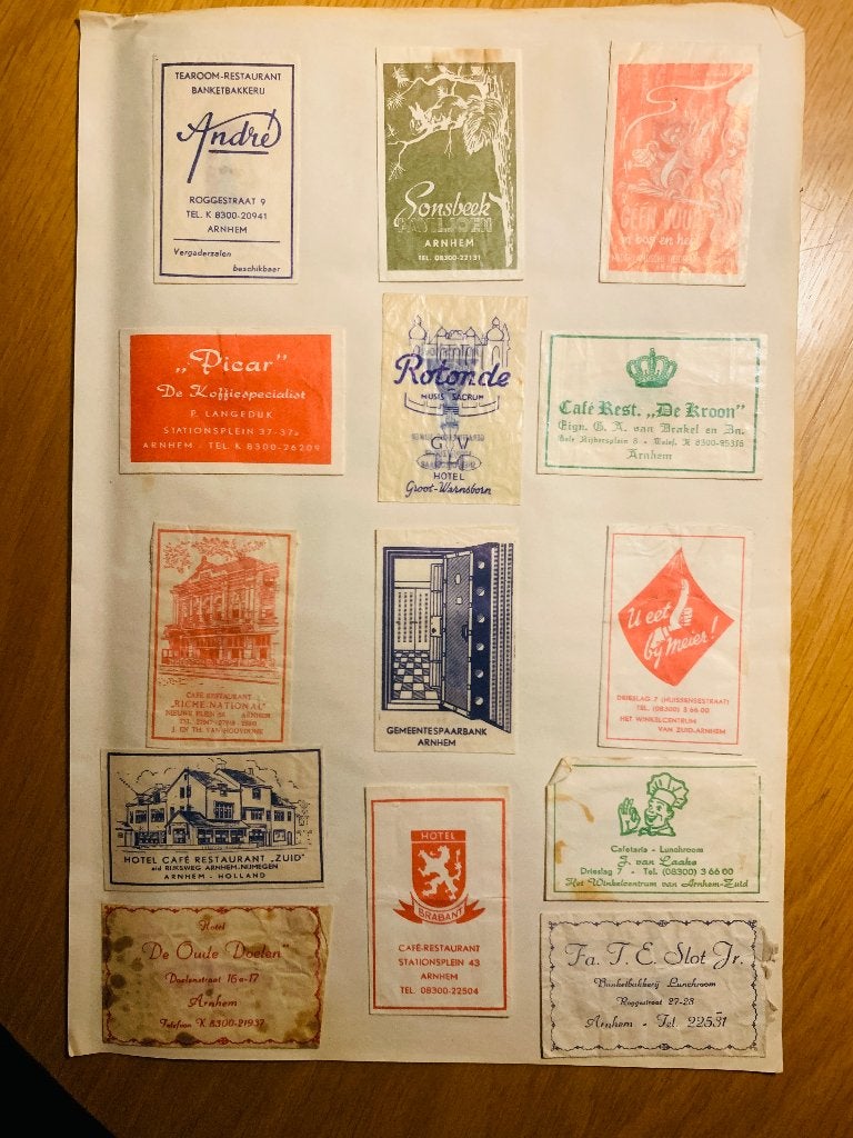 Oude Suikerzakjes Arnhem - Collectie, Ophalen of Verzenden, Nederland