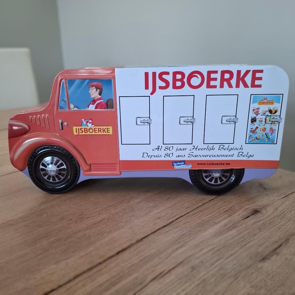 Vintage blik bestelbus / auto ijsboerke happy 80 birthday, Ophalen of Verzenden, Zo goed als nieuw, Overige