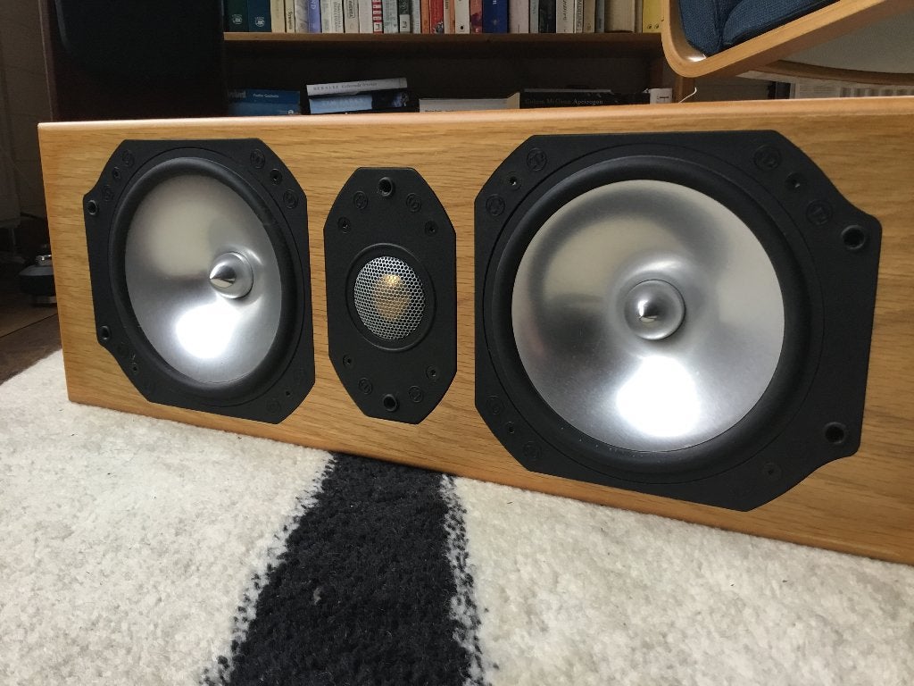 Monitor Audio Silver C150, Gebruikt, 60 tot 120 watt, Geschikt voor surround/home cinema, Center speaker