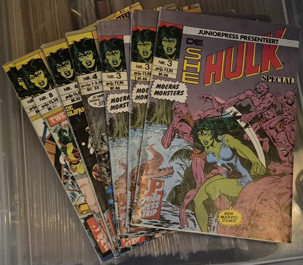 She Hulk | JuniorPress | 5 comics in 1 koop | 1980-1982, Gelezen, Europa, Ophalen of Verzenden, Meerdere comics