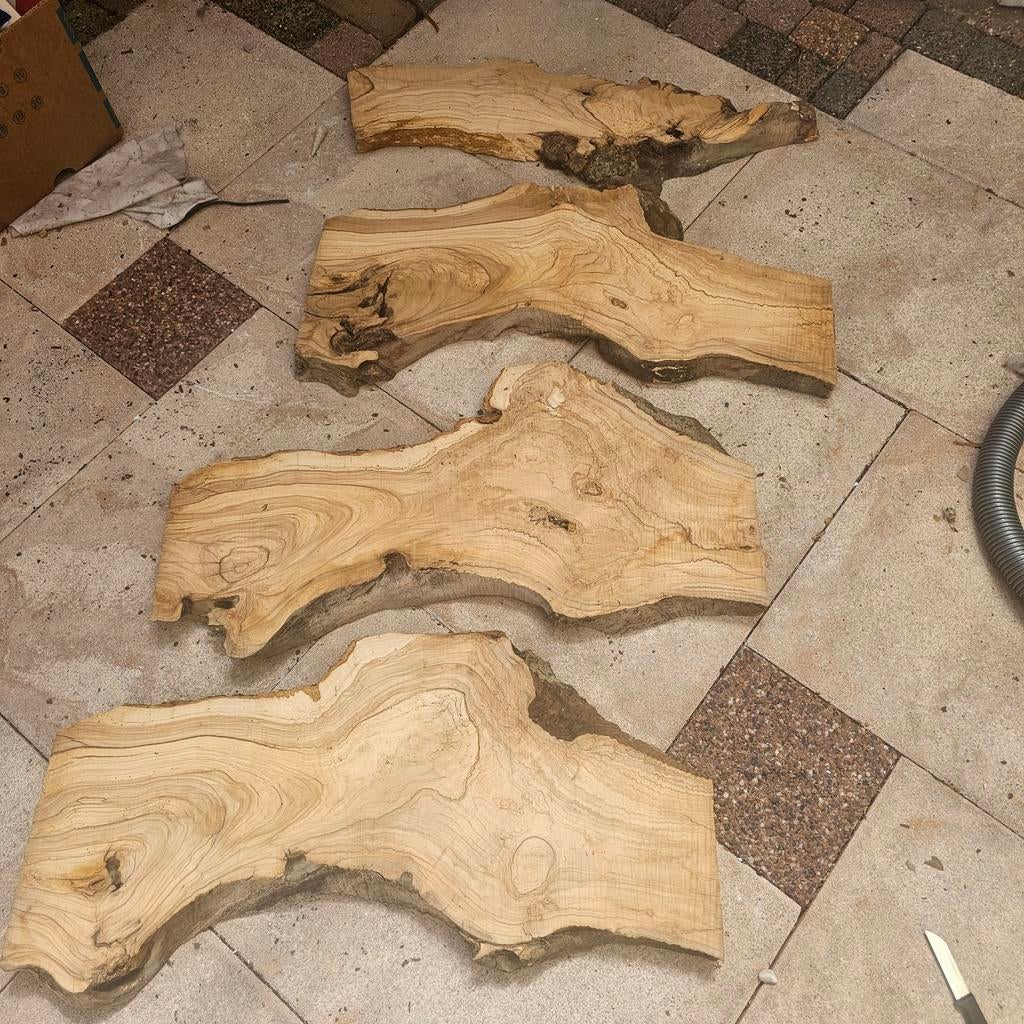 Boomstam plank, Doe-het-zelf en Verbouw, Hout en Planken, Ophalen, 25 tot 50 mm, Eiken, Plank