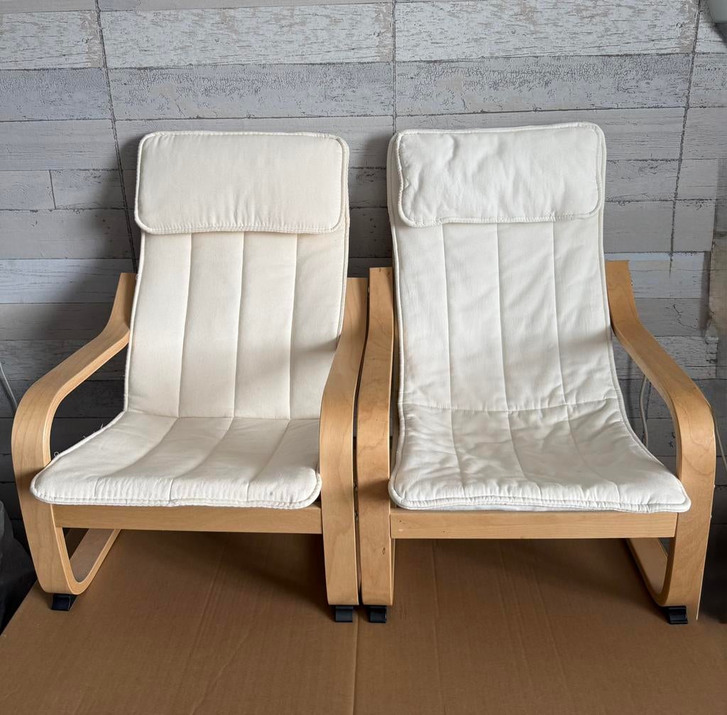 Leuke set: 2x IKEA Poäng kinderstoelen, Kinderen en Baby's, Kinderkamer | Tafels en Stoelen, Ophalen, Gebruikt, Stoel(en)