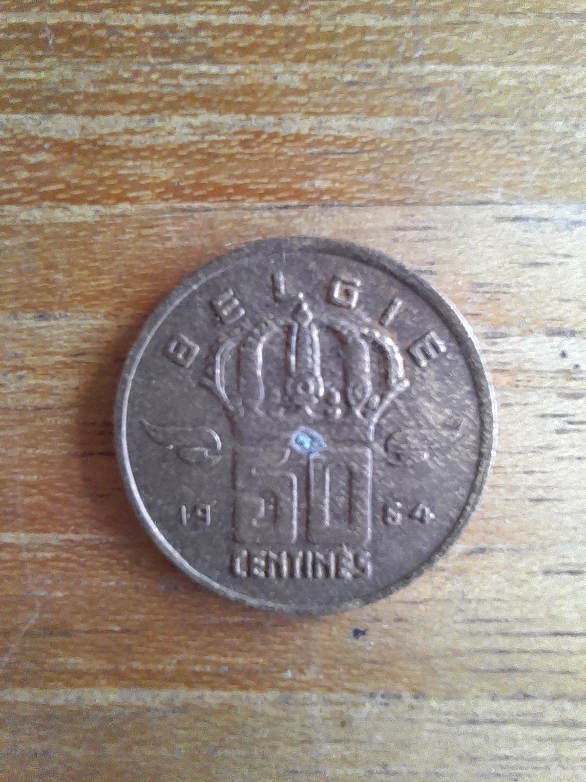 50 centimes België Belgisch 1964 Mijnwerker, Ophalen of Verzenden, Vóór koninkrijk, Overige waardes