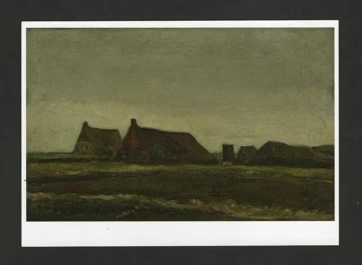 Nieuw-Amsterdam Plaggenhutten door Vincent van Gogh., Ophalen of Verzenden, 1980 tot heden, Ongelopen, Drenthe