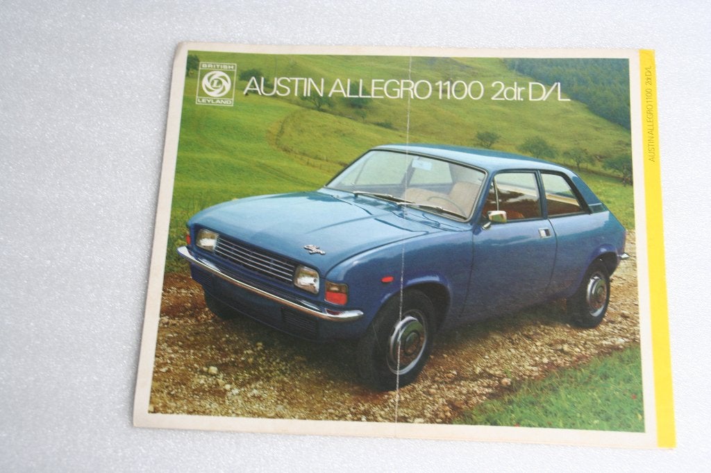 Folder Austin Allegro 1100 2 deurs D/L (circa 1975) (B) (29), Ophalen of Verzenden, Gelezen, Overige merken