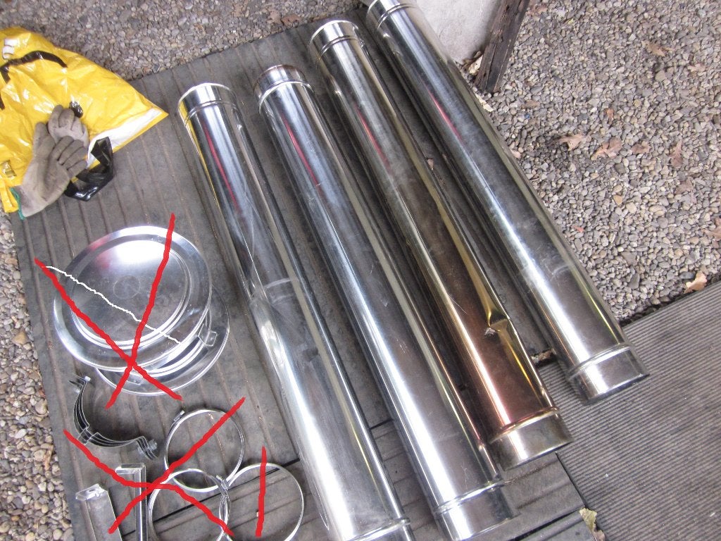 kachelpijp 4 meter en de diameter is 130mm /13cm/, Ophalen, Nieuw, Overige brandstoffen, Overige soorten