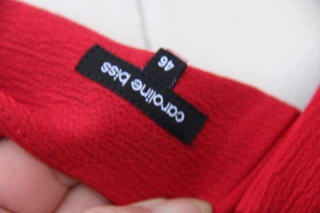Jurk rood Caroline Biss mt 46 Vaste prijs OPRUIMING, Maat 46/48 (XL) of groter, Ophalen of Verzenden, Zo goed als nieuw, Knielengte