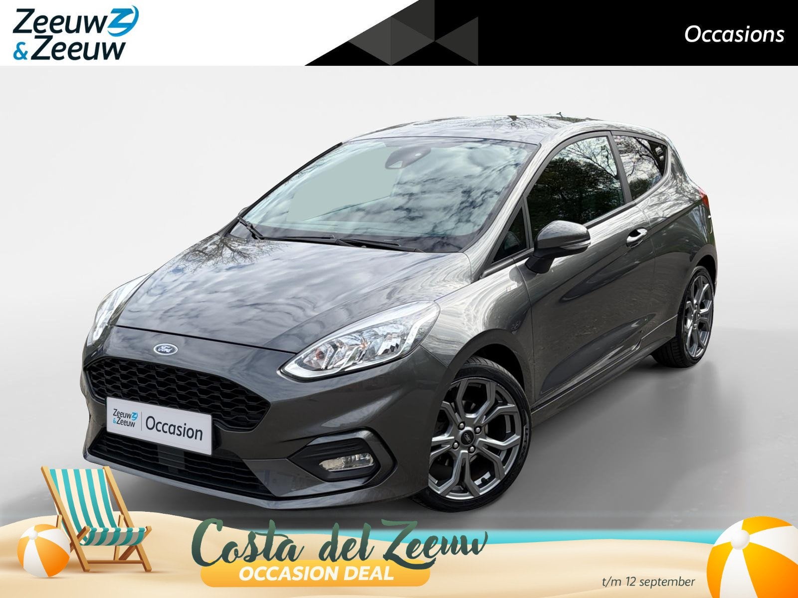 Ford Fiesta 1.0 EcoBoost ST-Line 125PK 3drs | 1e Eigenaar |, Voorwielaandrijving, 12 maanden, Automatische klimaatregeling, 23 km/l