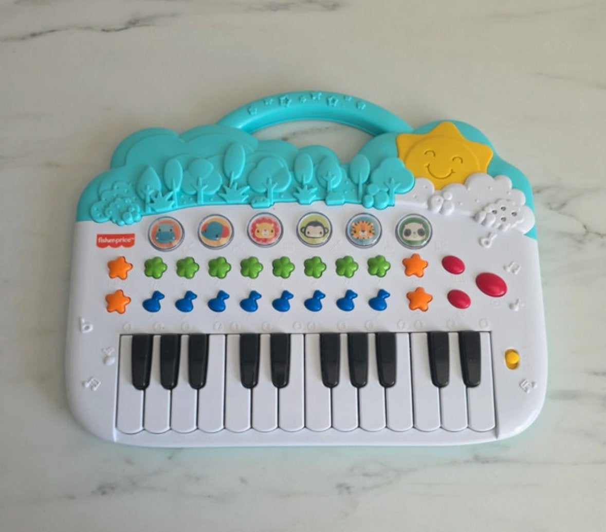 Fisher-Price Baby Piano met geluid en licht, Ophalen of Verzenden, Zo goed als nieuw, Overige typen, Met licht