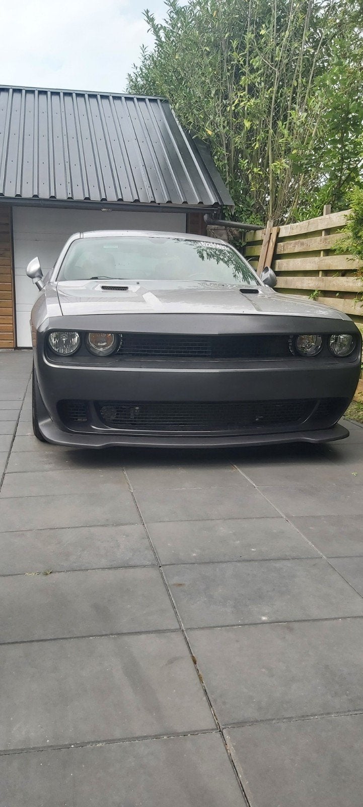 Dodge challenger 5.7 hemi 2014 met gereviseerde motor, Auto diversen, Schadeauto's, Ophalen, Handgeschakeld, Zilver of Grijs, Dodge