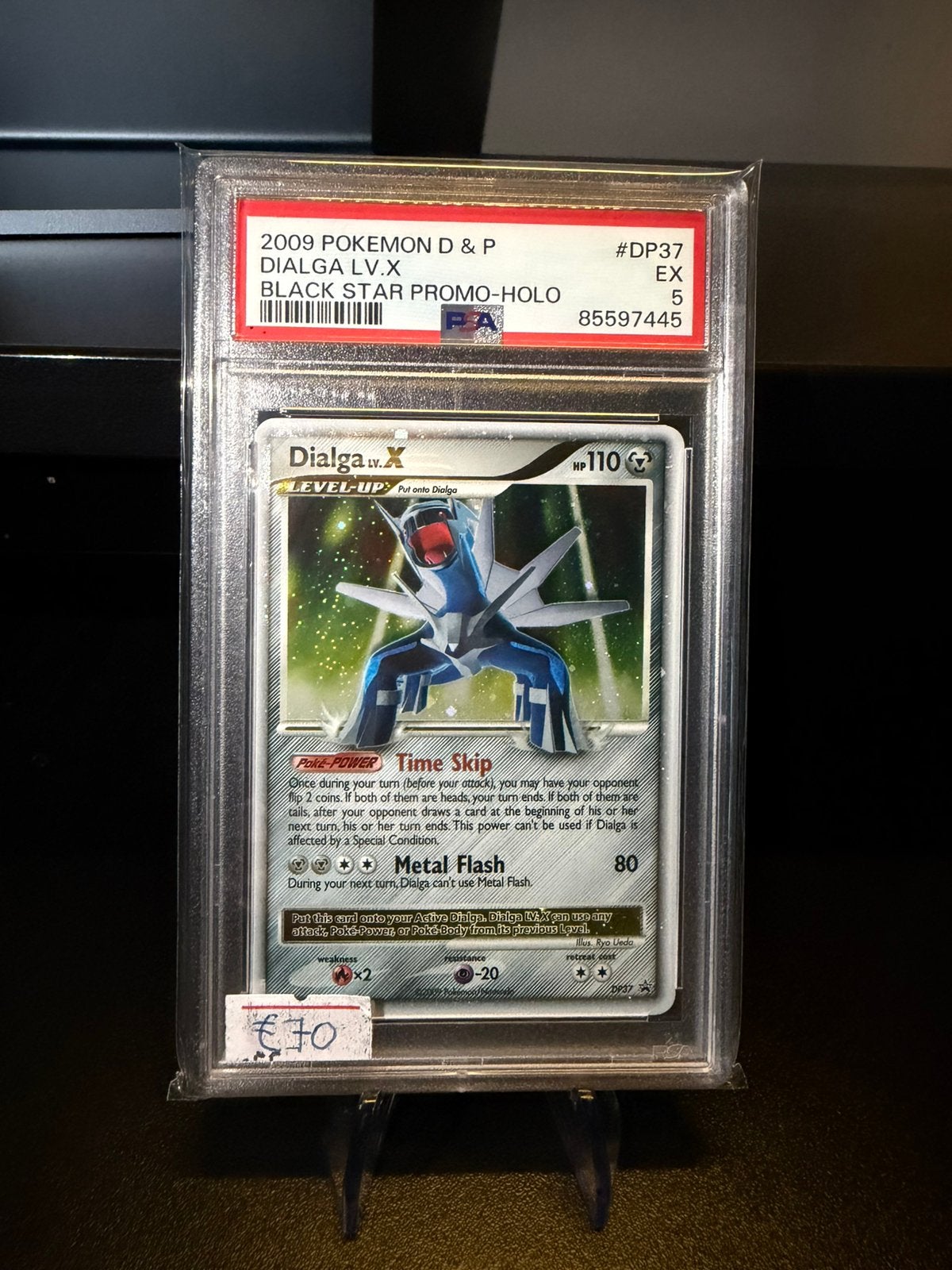 Dialga lv.x D&P promo DP37 PSA 5, Ophalen of Verzenden, Zo goed als nieuw, Losse kaart, Foil