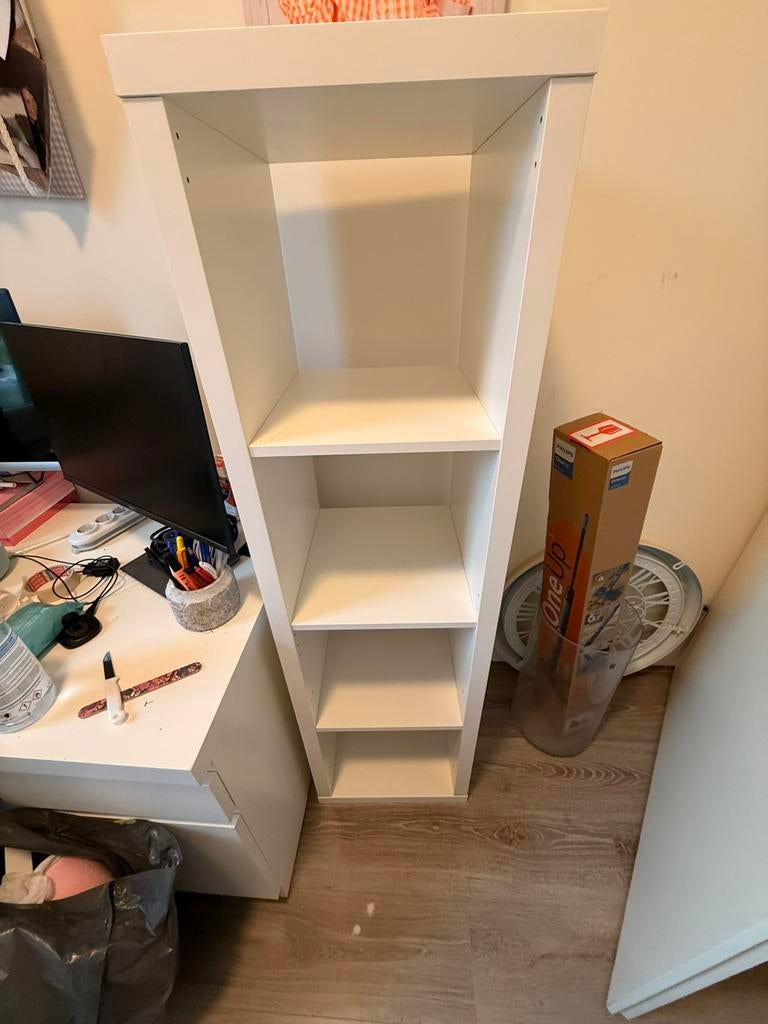 Ikea vakken kast 4 vakken gebruikt, Huis en Inrichting, Kasten | Boekenkasten, Ophalen, Gebruikt, 50 tot 100 cm, 150 tot 200 cm