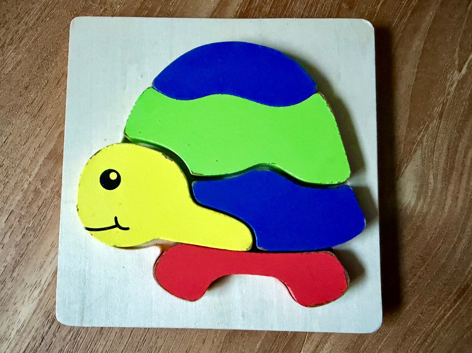 Houten kinder puzzel Montessori, Ophalen of Verzenden, Gebruikt