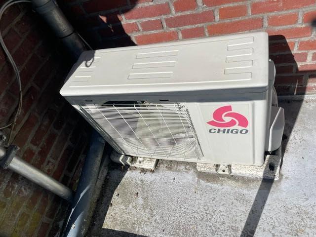 Airco CHIGO SU 6013 12000 BTU  SPLIT UNIT 117m3, Ophalen, Energieklasse A of zuiniger, 3 snelheden of meer, Zo goed als nieuw