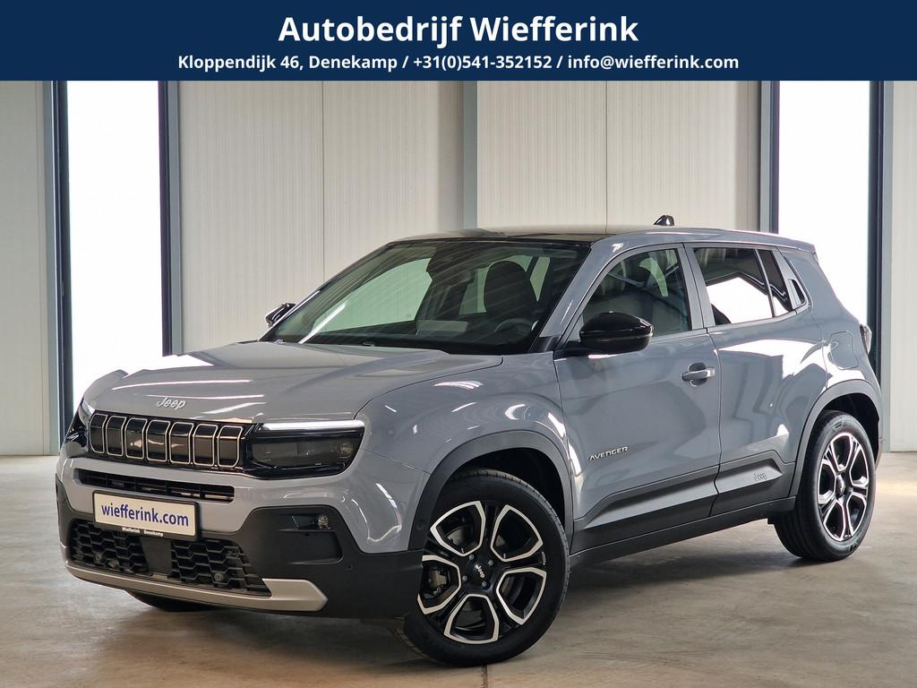 Jeep Avenger 1.2 e-Hybrid Summit 110pk | Leder & Winter pack, Auto's, Jeep, Zwart, 1199 cc, Leder, Bedrijf