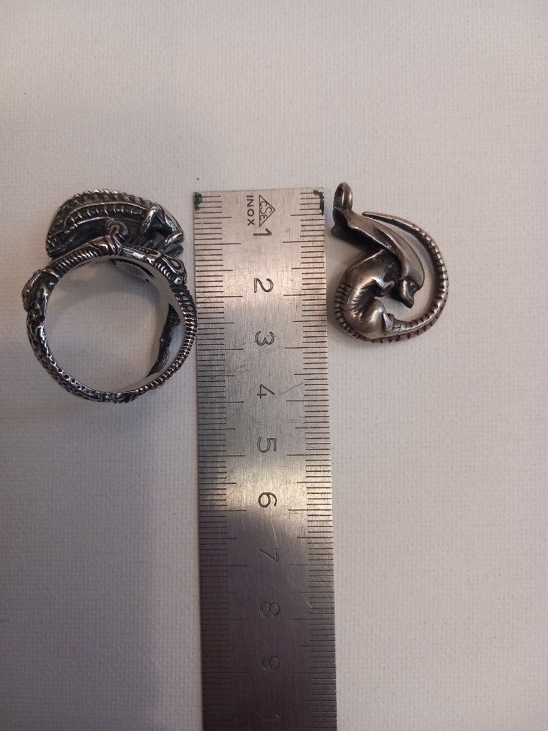 Alien ring and queen chestburster hanger, Ophalen of Verzenden, Gebruikt