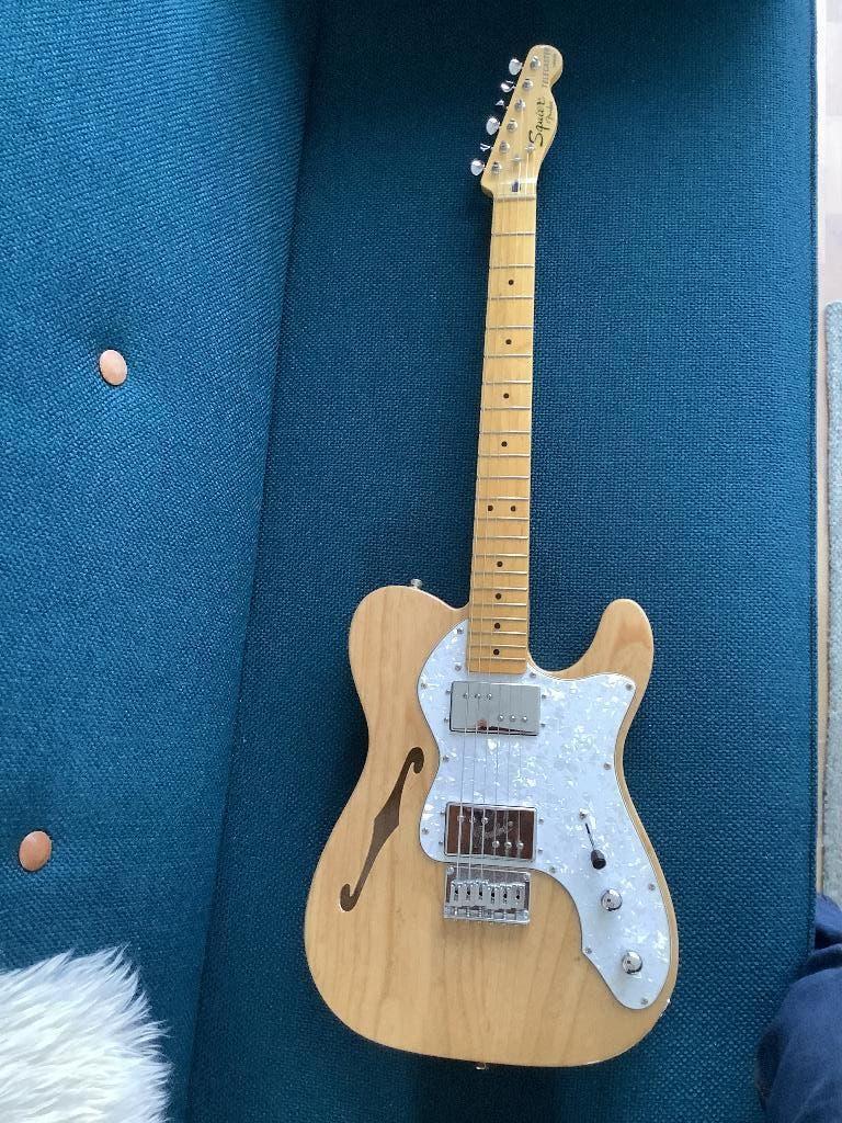 Telecaster thinline met Fender PU’s en -hardware, Muziek en Instrumenten, Ophalen, Zo goed als nieuw, Semi-solid body, Fender