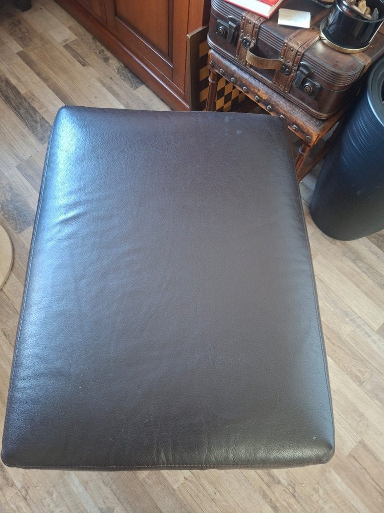 Leren driezitsbank 2.25 aan lengte., Huis en Inrichting, Ophalen, Gebruikt, Driepersoons, 200 tot 250 cm