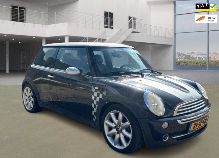 Mini 3-Deurs 1.6 Cooper Checkmate, Auto's, Voorwielaandrijving, Gebruikt, 4 cilinders, Zwart