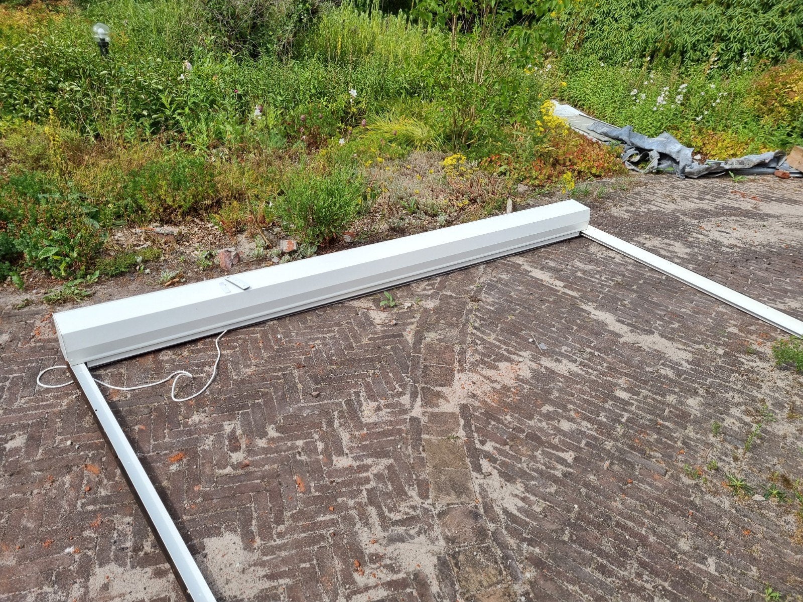 Fluisterstille Somfy rolluik, Doe-het-zelf en Verbouw, Rolluiken, Ophalen of Verzenden, Gebruikt, Wit