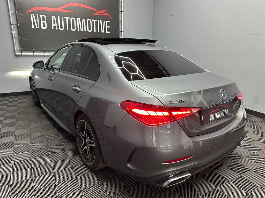 Mercedes-Benz C-klasse 300 AMG Line PANO, Auto's, Mercedes-Benz, Automaat, 4 cilinders, 259 pk, Leder