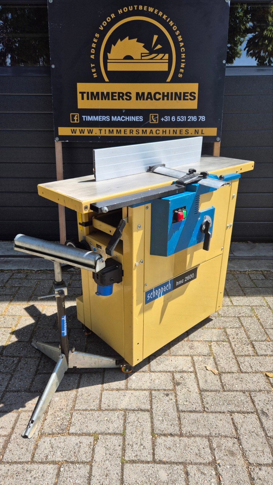 Scheppach vlakvandiktebank vandiktebank 230v CE met rolbok, Ophalen of Verzenden, Zo goed als nieuw
