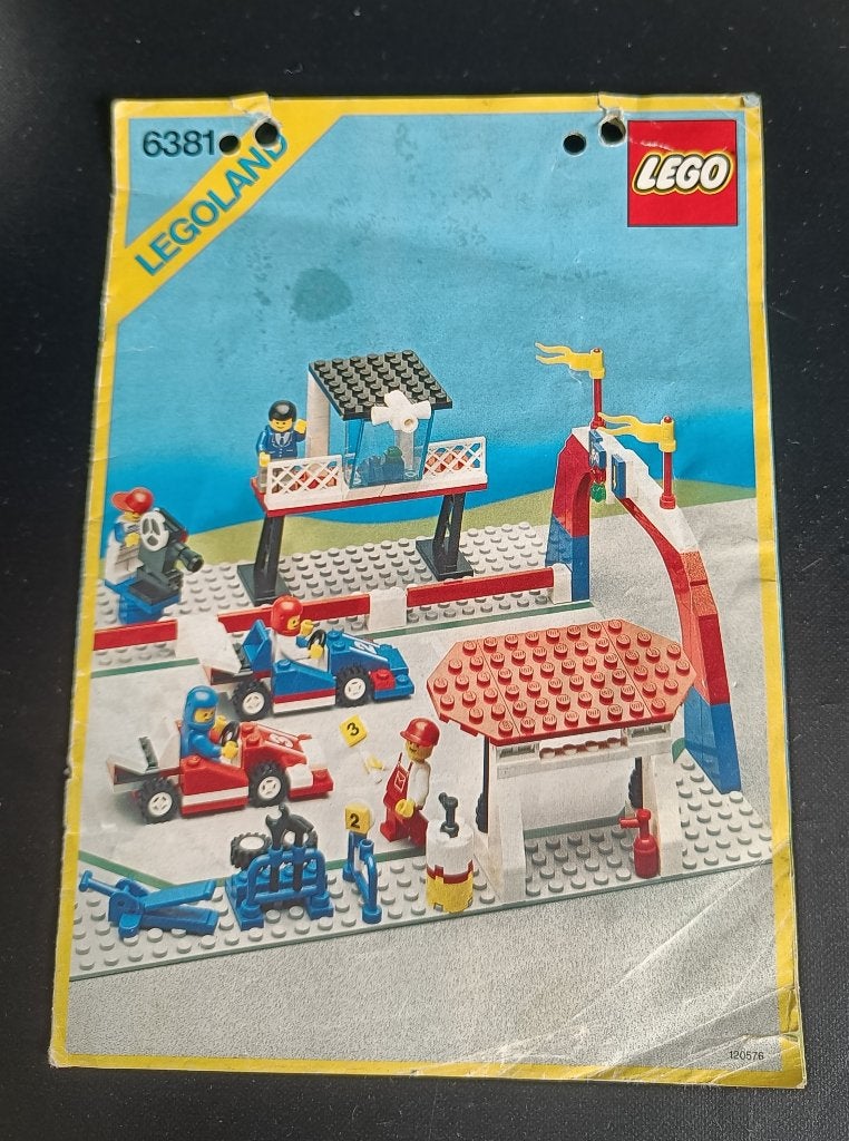 Lego Motor Speedway Instructie Boekje 6381-1, Gebruikt, Lego, Overige typen, Ophalen of Verzenden