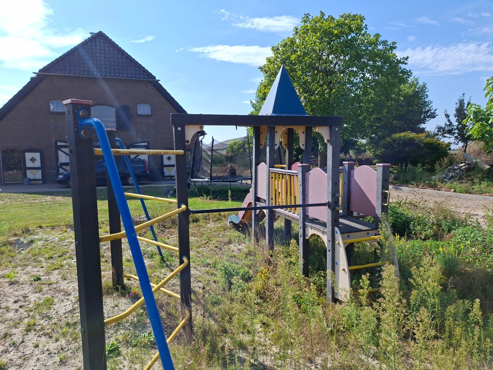Speeltoestel met glijbaan en klimrek, Kinderen en Baby's, Ophalen, Gebruikt, Glijbaan