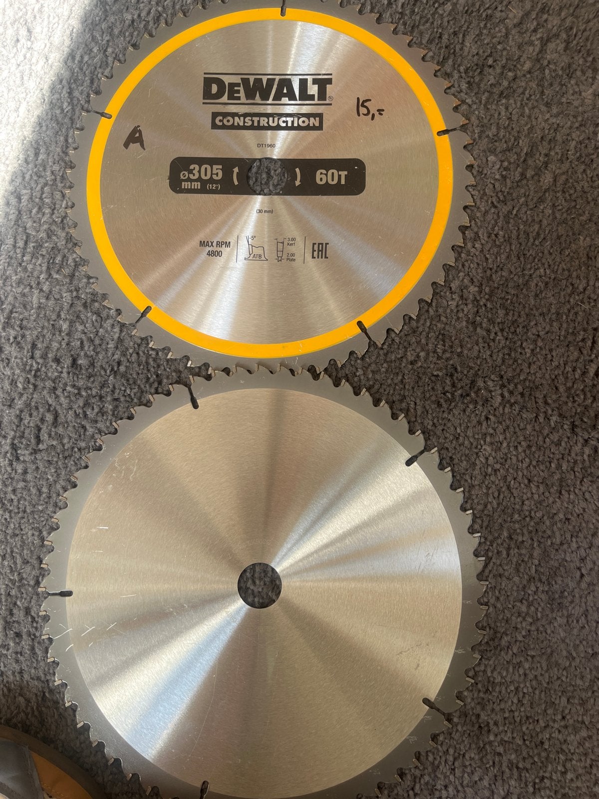 2x Nieuw DeWalt Zaagblad 305mm 60T, Cirkelzaag, Verzenden, 70 mm of meer, Nieuw