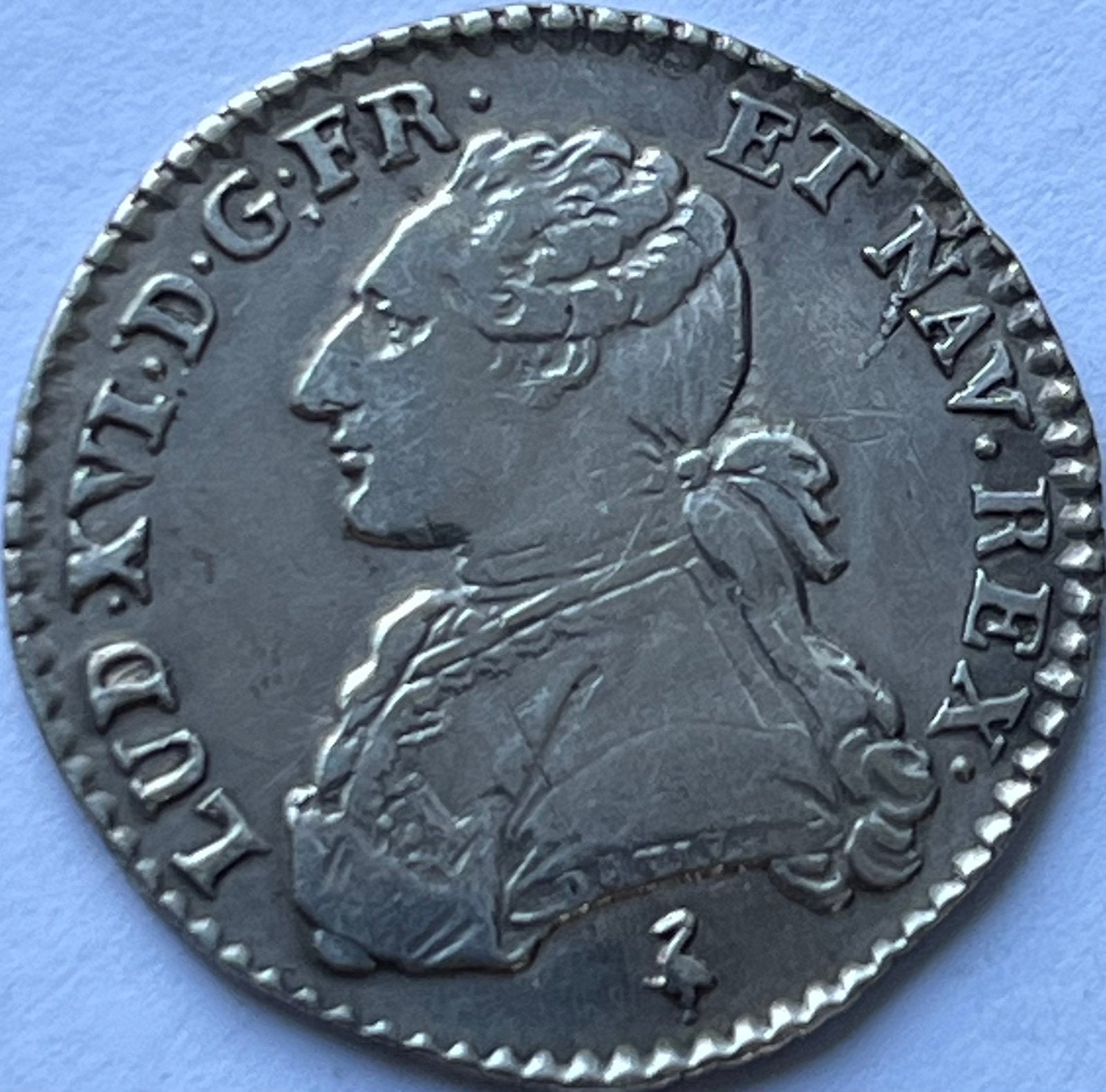 Frankrijk 1/10e ecu 1785A Lodewijk XVI, Ophalen of Verzenden, Frankrijk, Losse munt, Zilver