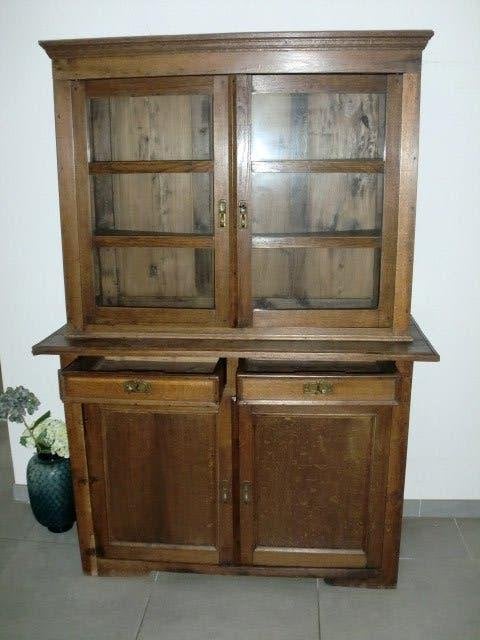 Eikenhouten kast, ca 100 jaar oud, Antiek en Kunst, Antiek | Meubels | Kasten, Ophalen