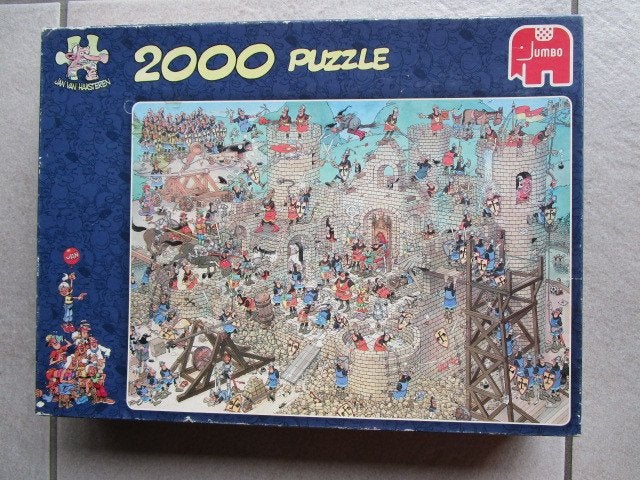 JAN VAN HAASTEREN : MIDDELEEUWEN 2000 stukjes !!! Nr.17221, Ophalen of Verzenden, Meer dan 1500 stukjes, Zo goed als nieuw, Legpuzzel