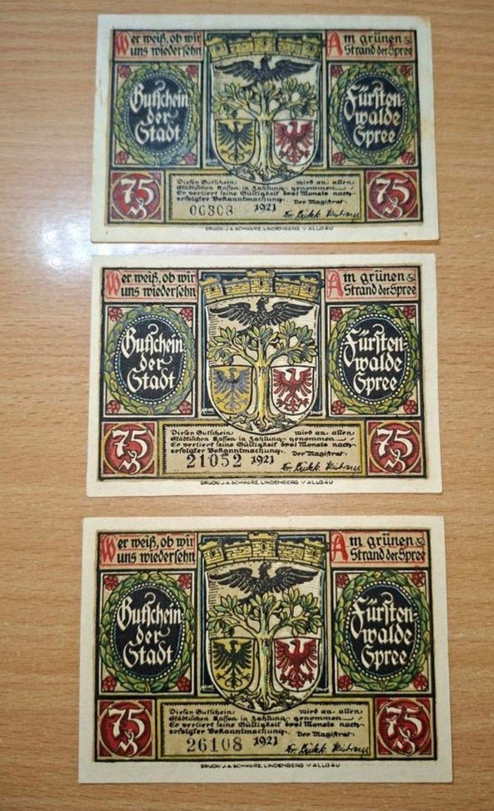 Duits Notgeld Fürstenwalde Noodgeld, Ophalen of Verzenden, Duitsland