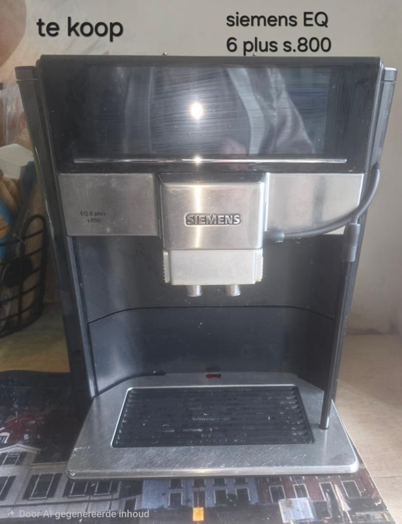 Siemens EQ.6 Plus S800 volautomatische bonen koffiemachine, Ophalen of Verzenden, Koffiemachine